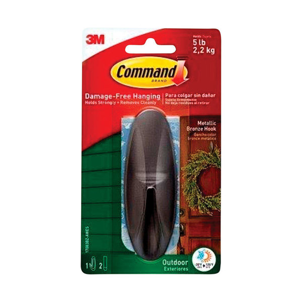 Command Outdoor Hook Bronze 17083BZ-AWES